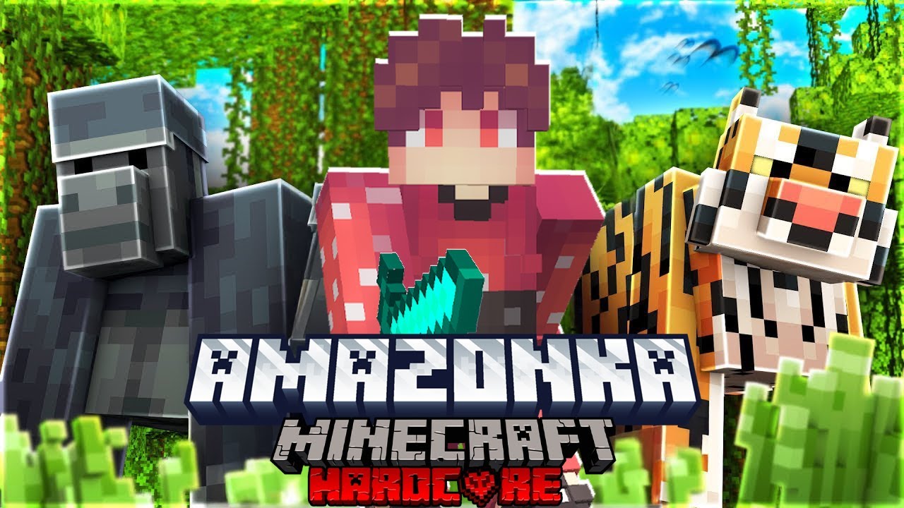 Přežil jsem 100 DNÍ na AMAZONCE! / Minecraft Hardcore
