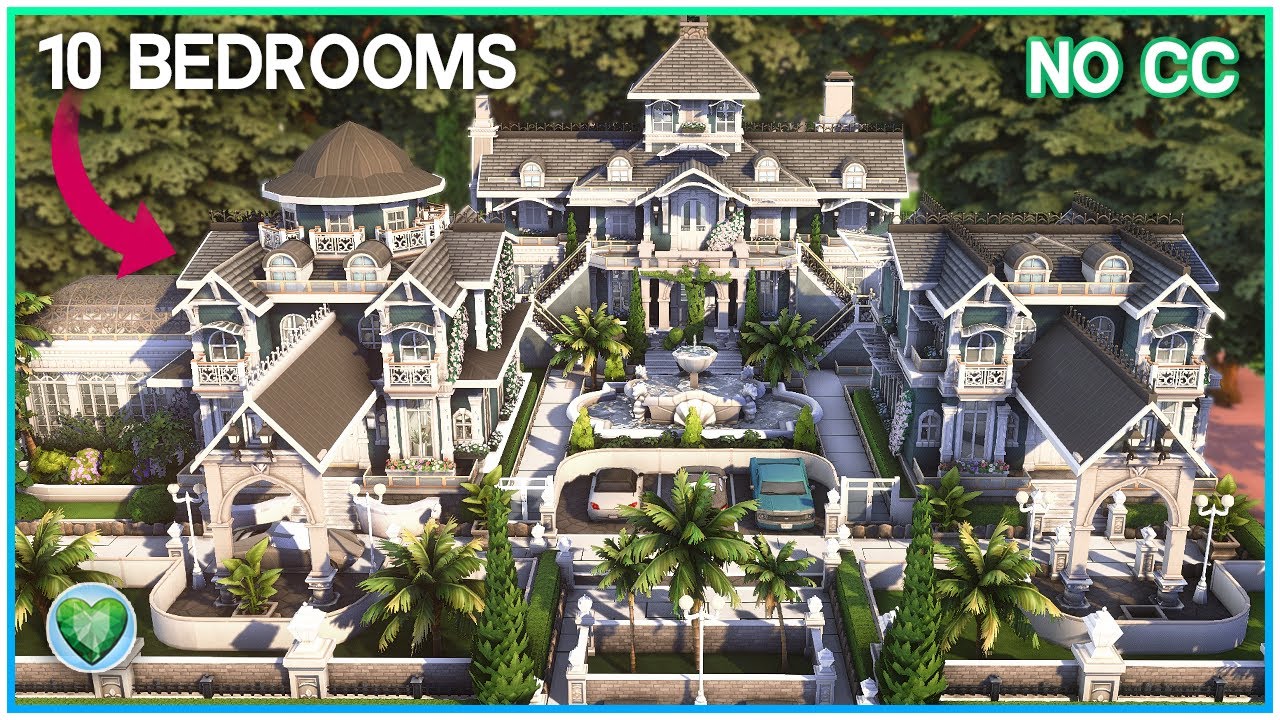 Gated Community: One Lot, Three Mansions! 💸 - Sims 4 Speed Build | Kate Emerald