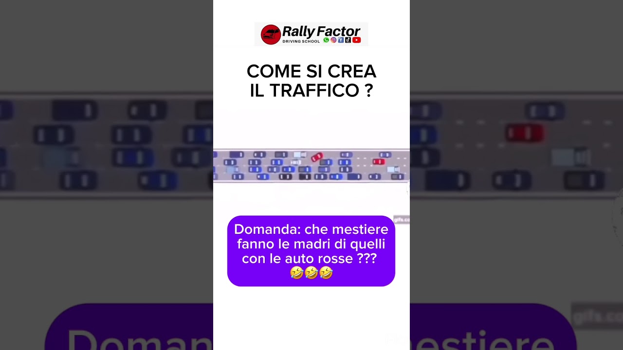 Come si crea il traffico? #rallyfactor #traffico #automobile #car