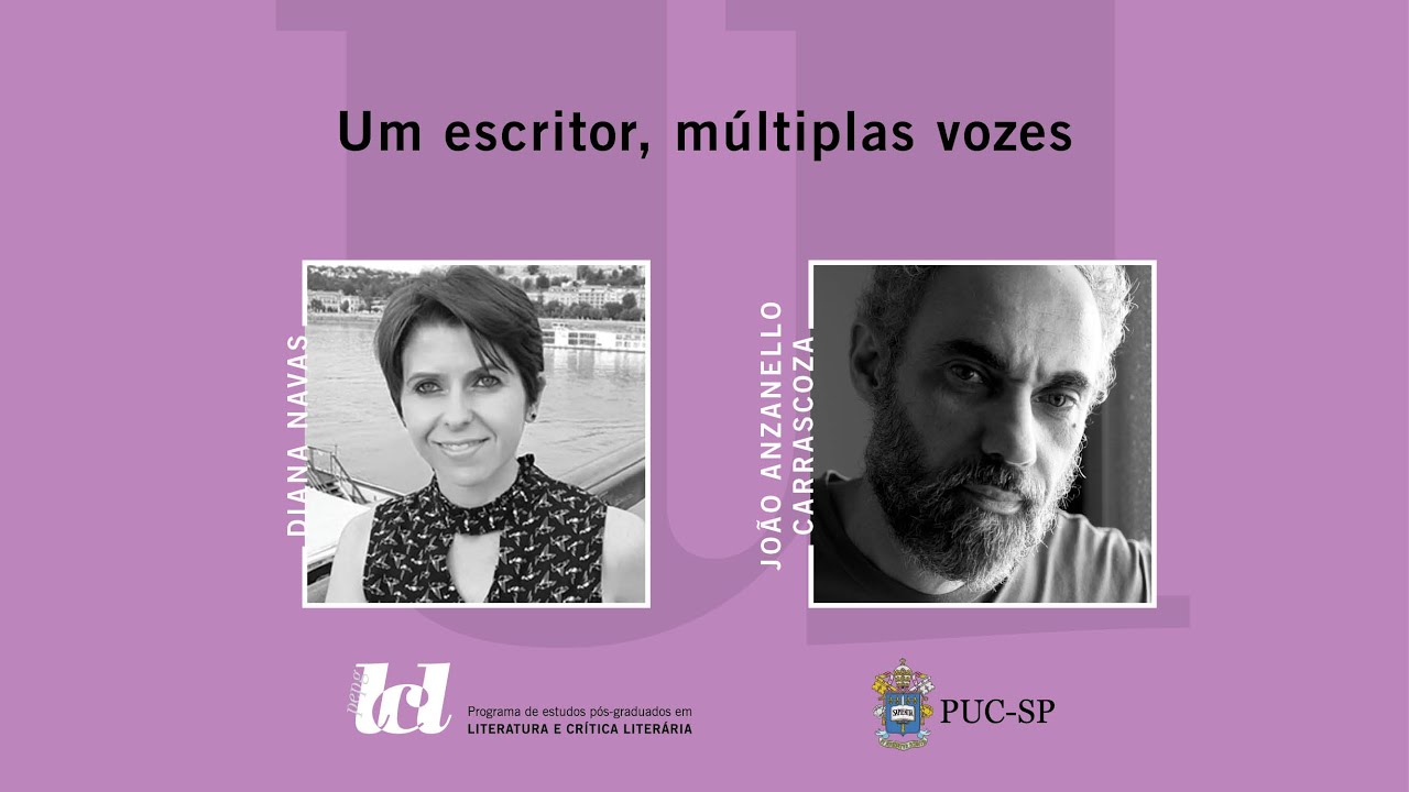 Live - Um escritor, múltiplas vozes - Diana Navas e João Anzanello Carrascoza
