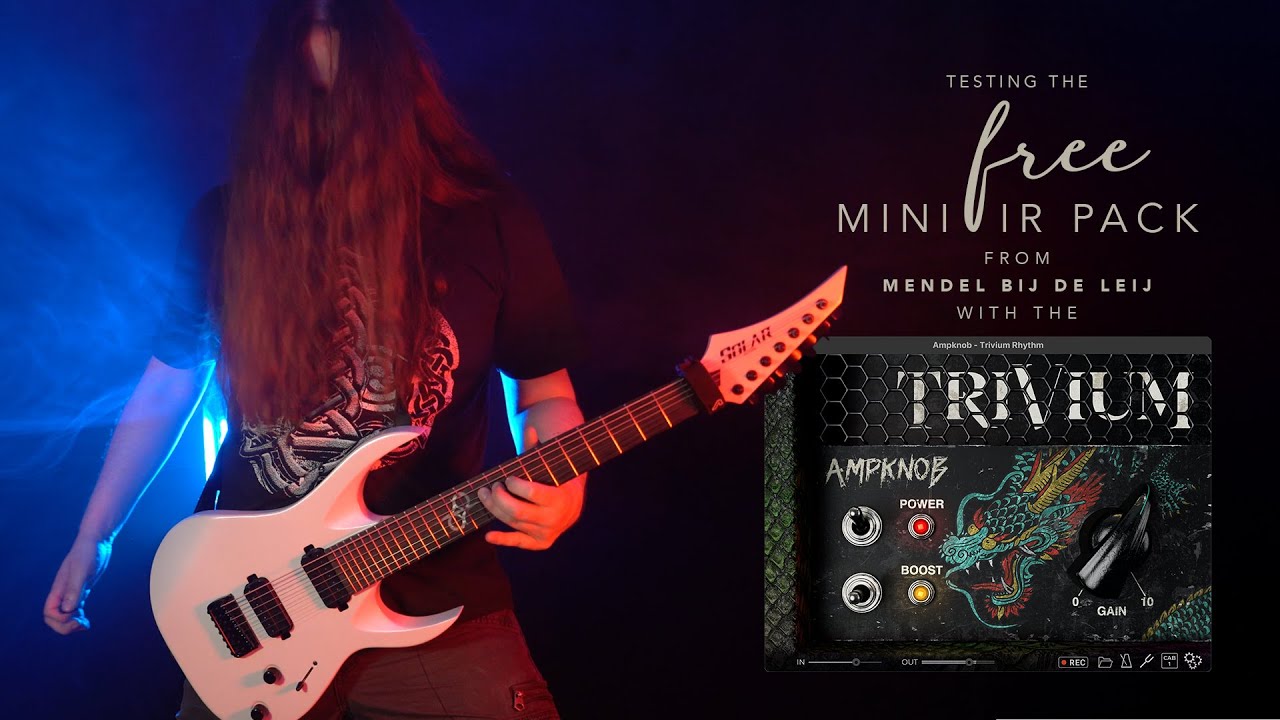 Demoing the free IR-Pack from Mendel with Bogrendigitals Trivium AmpKnobs and SolarGuitars AB2.7WPM