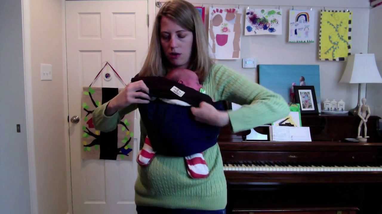 Pouch sling - upright newborn carry