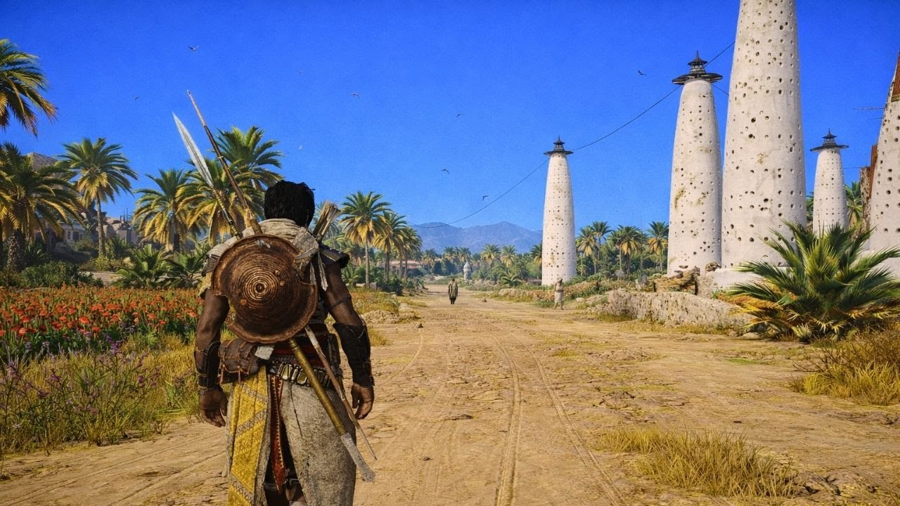[4K] Assassin’s Creed Origins | Calm Desert & City Walk – No Combat, Pure Ambience