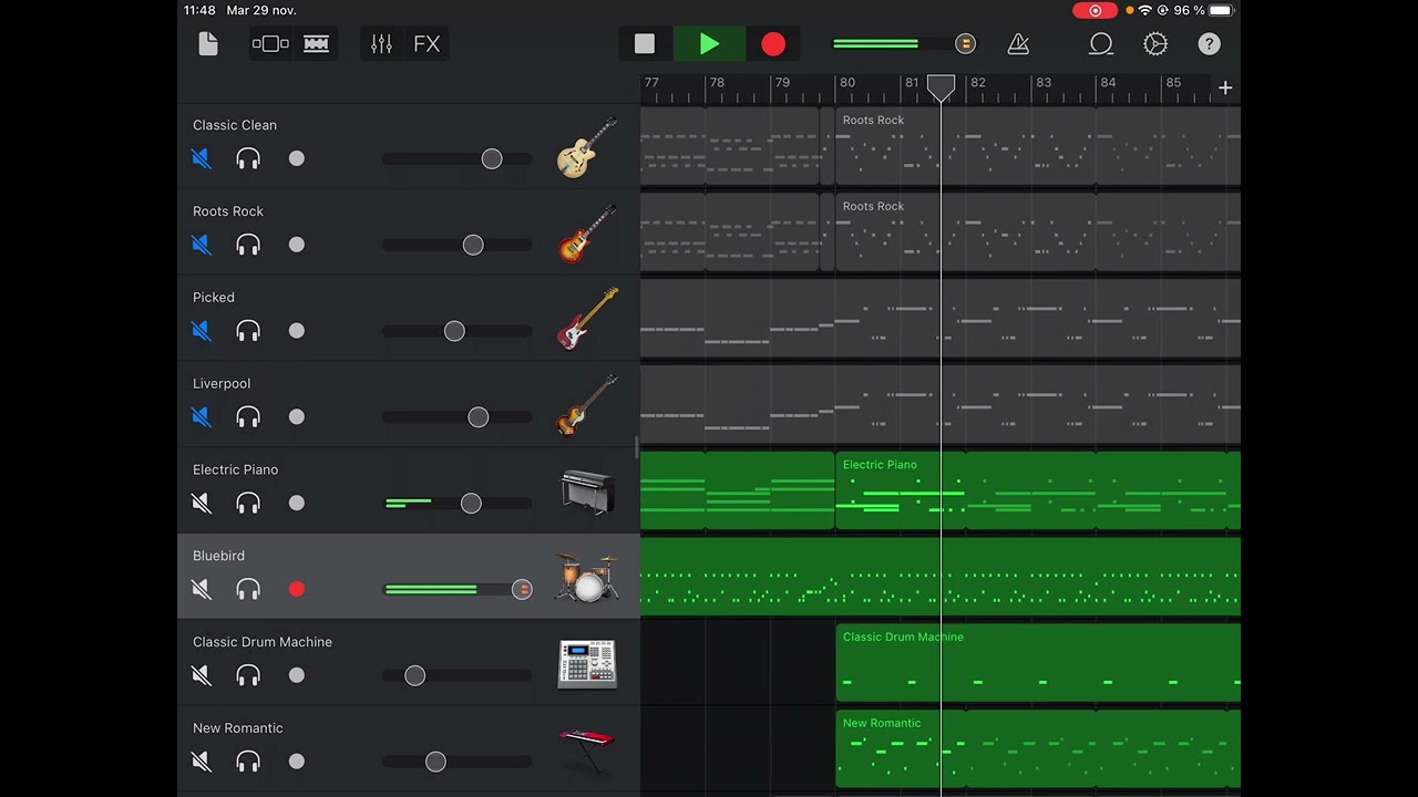 Disco Eterno - Soda Stereo - Pista solo batería y teclados - 75 BPM - BT para guitarra y bajo