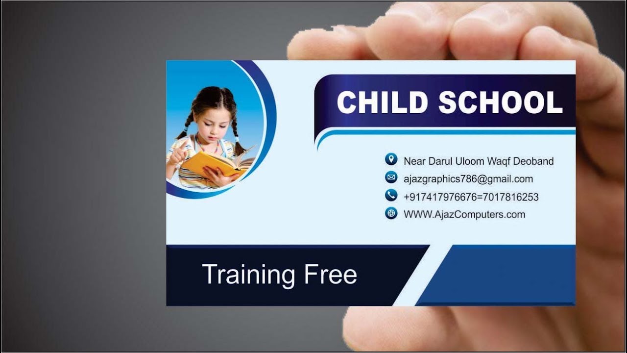 how to create visiting card and business card design in coreldraw part 2