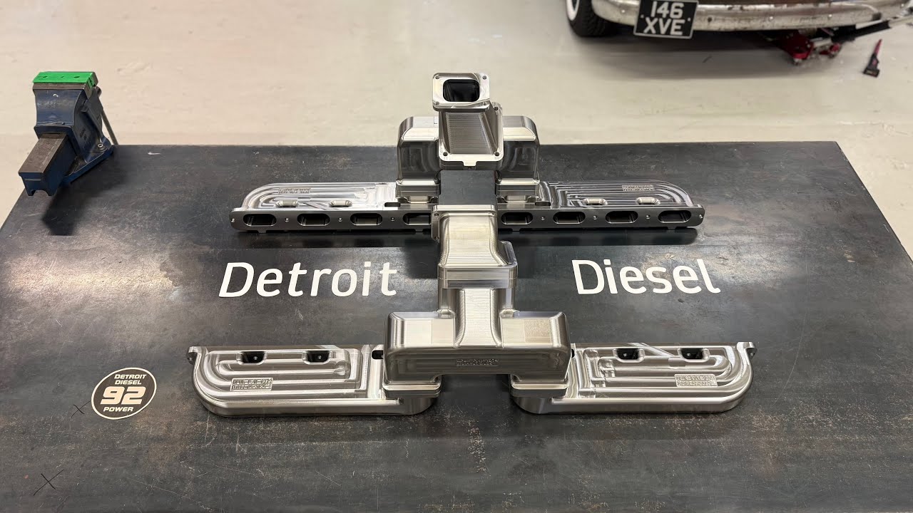 1000 HOURS!!! Detroit Diesel 16V92 Custom CNC Exhaust Manifolds (Header) DPUK