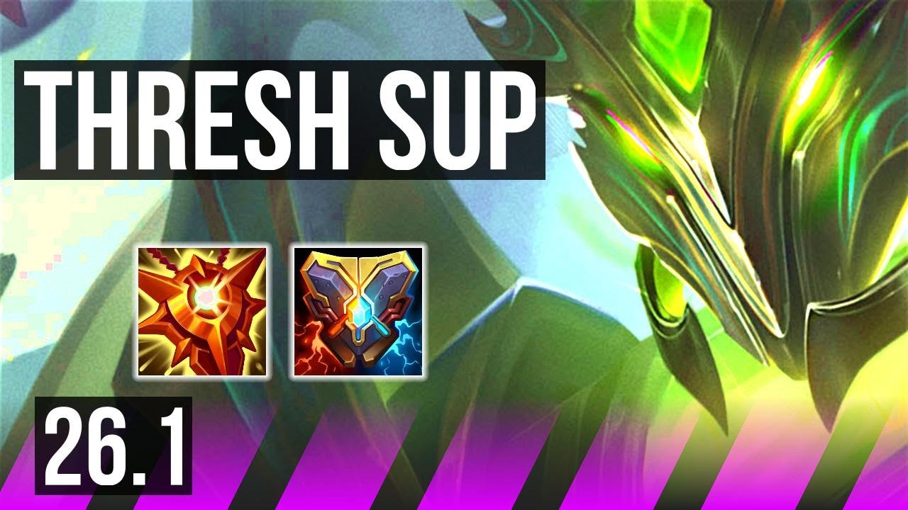 THRESH & Seraphine vs PYKE & Ezreal (SUP) | Perfect KDA: 3/0/14 | EUW Master | 26.1