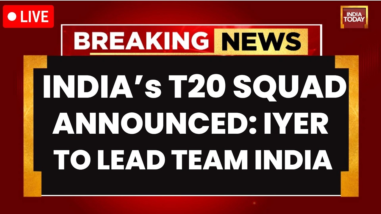 LIVE: Team India T20 Squad Announced | Shreyas Iyer To Replace Suryakumar Yadav As T20 Captain