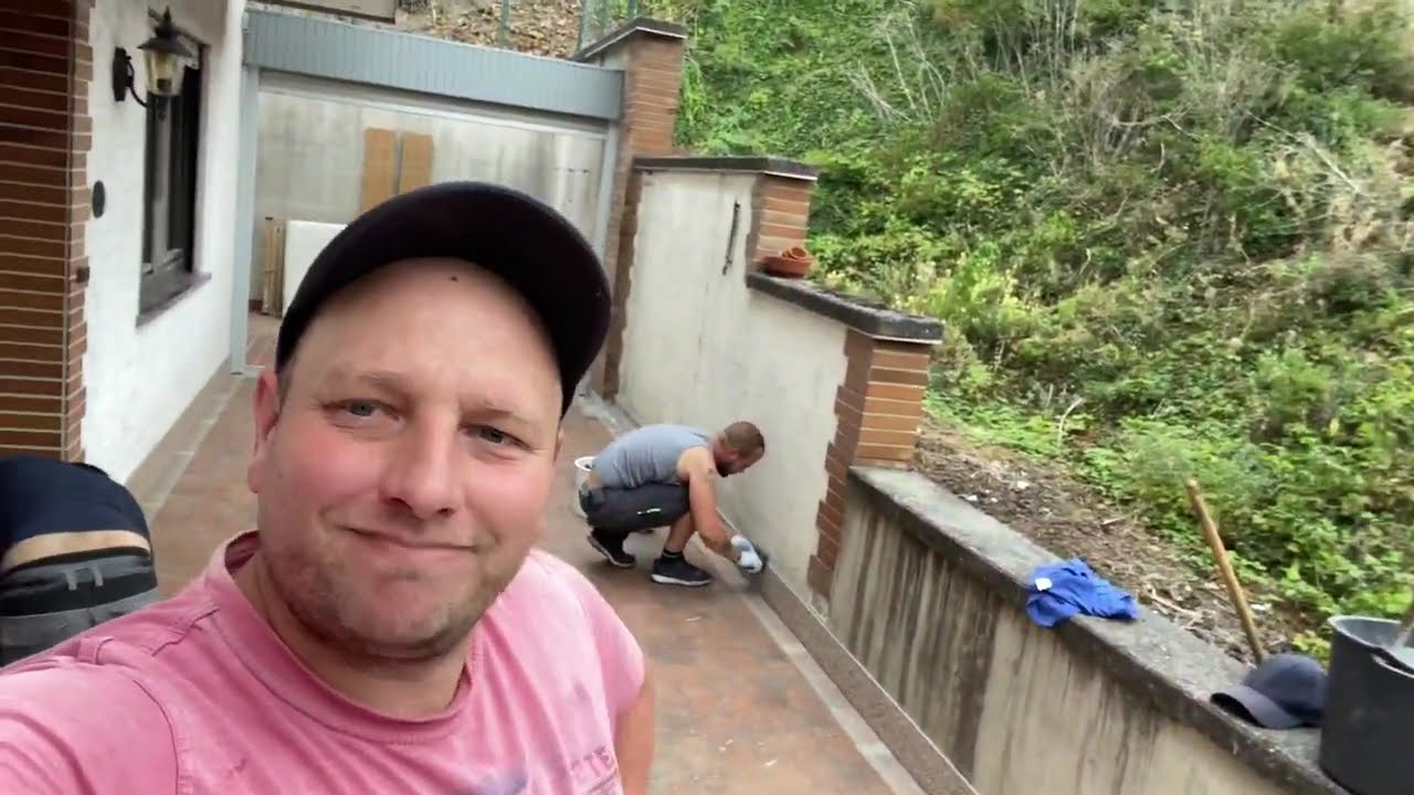 TERRASSENSANIERUNG l Steinteppich, Wasserdicht ,Flüssigkunststoff, Polyester, Marmor, Fugenlos