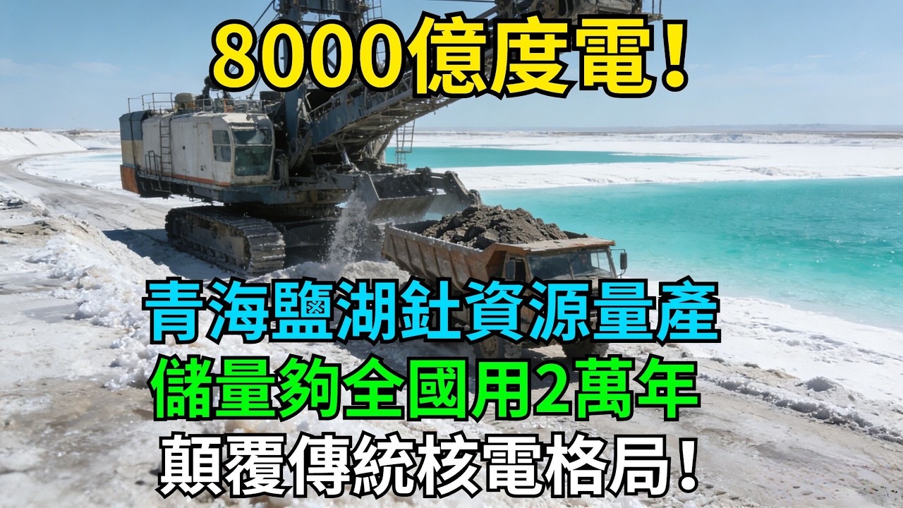 8000億度電！青海鹽湖釷資源實現量產，儲量夠全國用2萬年，顛覆傳統核電格局！#科普#超級工程#中國基建#建造#中國製造#工程#能源