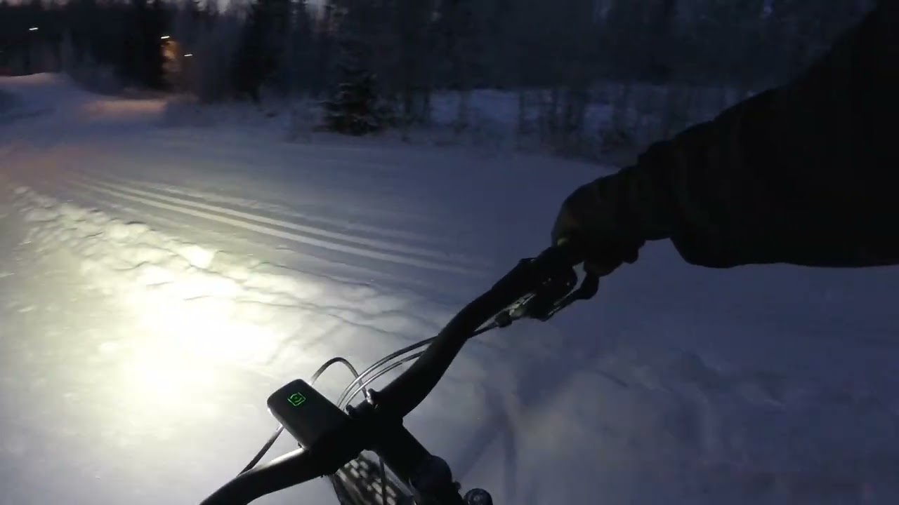 Espoon keskuspuisto winter mtb ride