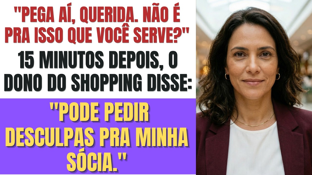 O CEO pisou na atendente do caixa. O dono do shopping chegou e me chamou de Sócia Majoritária.