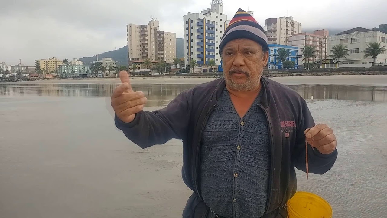 Pesca de minhoca de praia parte 7