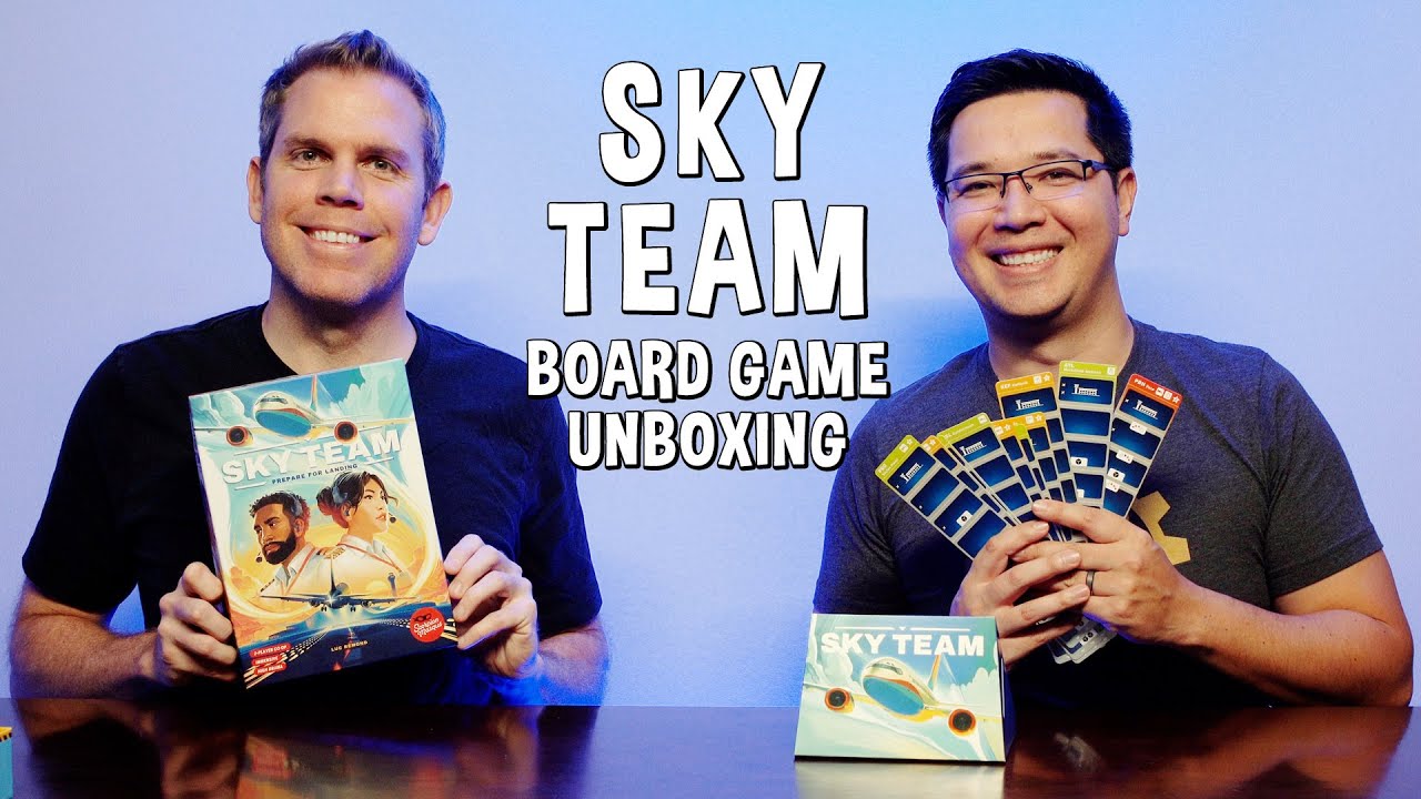 Unboxing Sky Team - Airplane Pilot Board Game