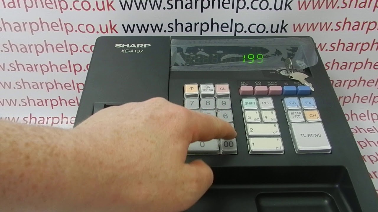 How To Print A Copy Receipt On The Sharp XE-A137 / XE-A147 Cash Register