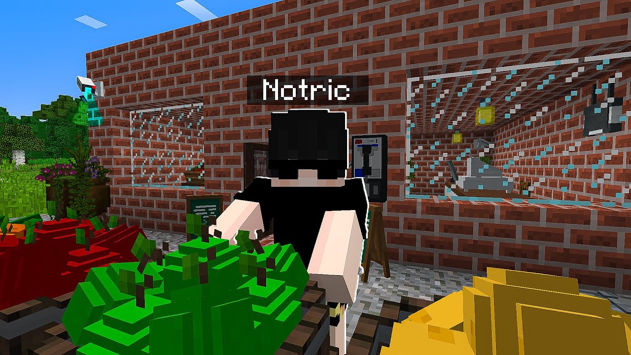 😱 MEN QISHLOQDA DO'KON OCHDIM | NOTRIC MINECRAFT