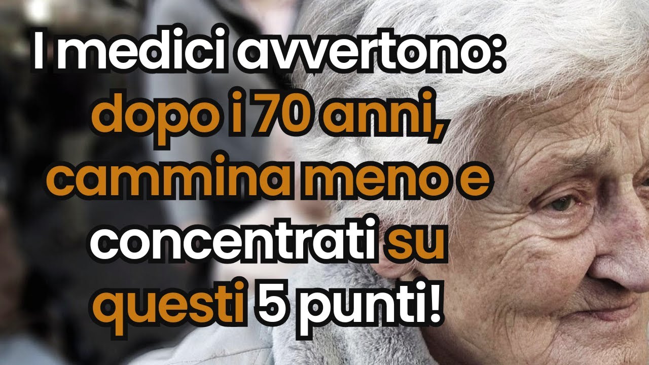 Avviso medico: camminare troppo dopo i 70 anni accelera l'invecchiamento Scopri l'alternativa ideale