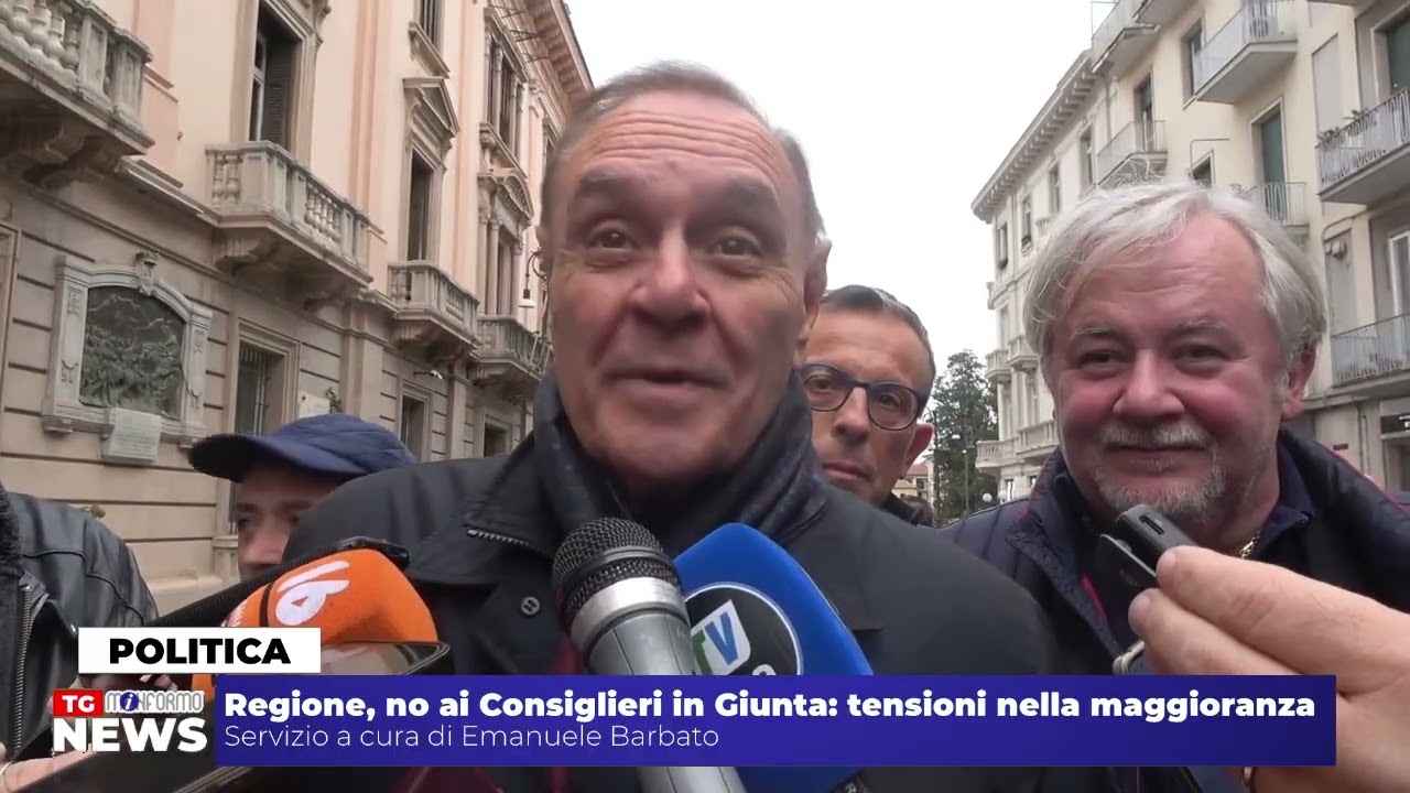 TG - Regione, no ai Consiglieri in Giunta: tensioni nella maggioranza
