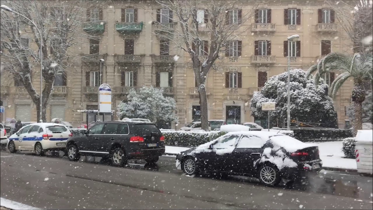BARI SOTTO LA NEVE (spiaggia, lungomare, ecc.) (27/02/2018)