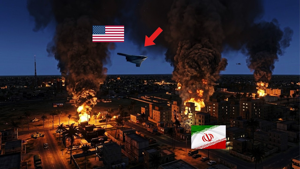 US B-2 Bomber Drops DOZENS of 2,000lb Bombs on Deep Underground Base! | ARMA