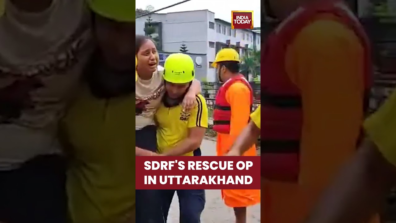 SDRF's Rescue Operation in Uttarakhand | #shorts #uttarakhandnews #sdrf #sdrfrescue #uttarakhand