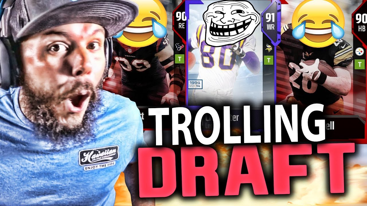 TROLLING ANOTHER YOUTUBER!! MADDEN 18 GAMEPLAY ( DRAFT CHAMPIONS )