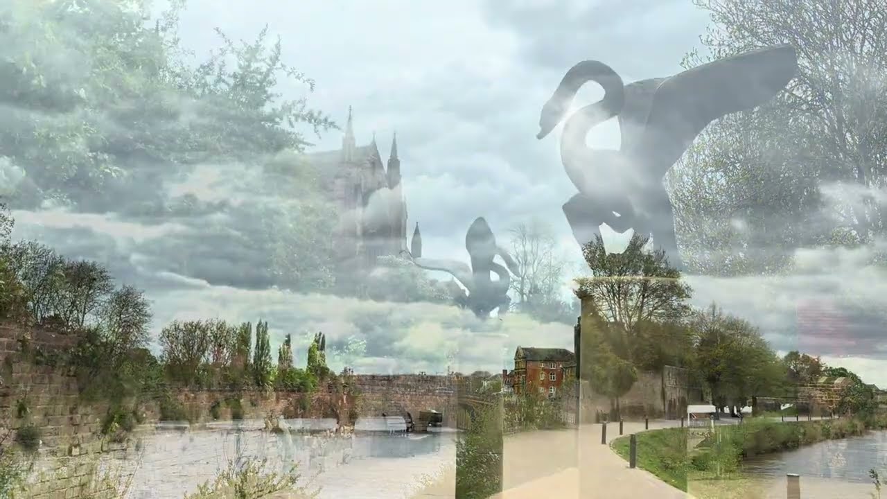 英國 伍斯特 Worcester 4/4 - 繼續拍攝風景如畫的塞文河River Servern｜在麥當勞用餐｜搭火車返 伯明翰