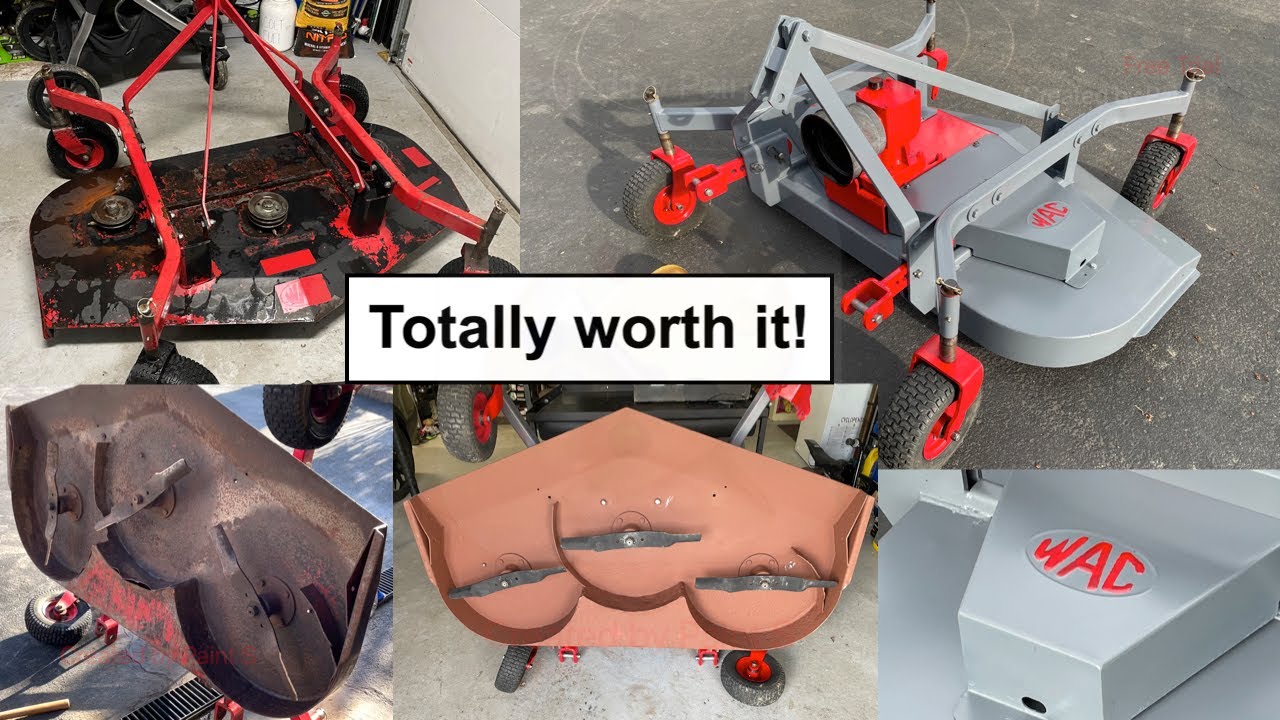 Finish Mower Restoration, Caster Repair, Gearbox Oil Change and Assembly - WAC GM-RD60 Part 3