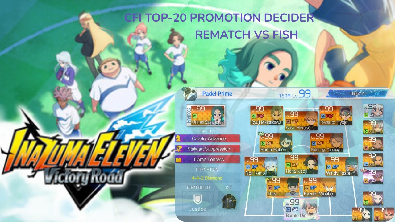 CFI TOP-20 PROMOTION DECIDER MATCH!! REMATCH VS FISH!!