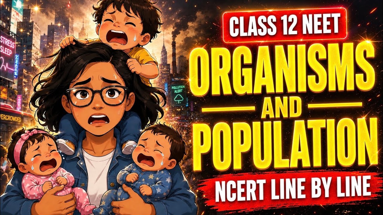 Organisms and population NCERT line by line ONESHOT 🚨 (class12) | NEET | Boards | CUET