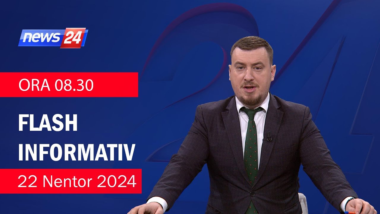 22 Nentor 2024 Flashi Informativ ne News24 ne studio Klevin Muka (Ora 08.30)