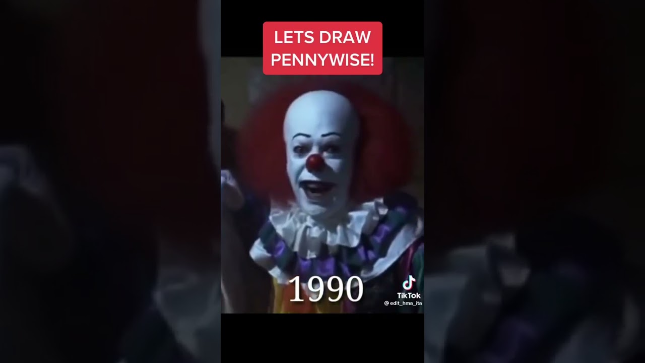 Drawing & illustrating Pennywise the clown #it #art #drawing #Illustration
