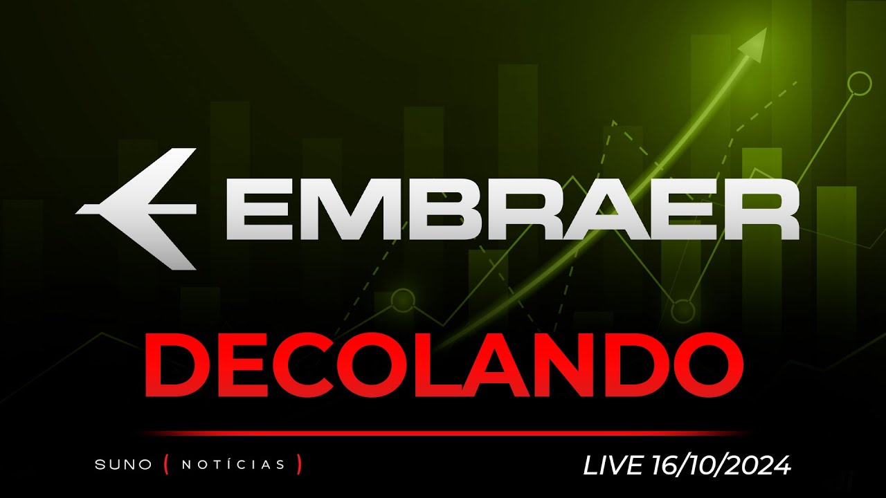 🔴 EMBRAER (EMBR3) DISPARA | Ibovespa sobe | Venda de fatia da CSN Mineração (CMIN3)