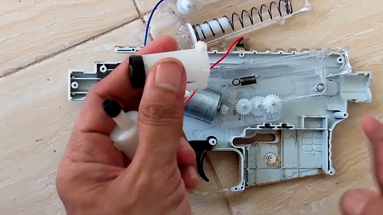Bongkar upgrade gel blaster Gearbox Sembylon SLR