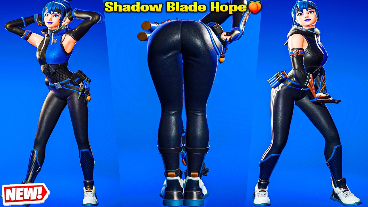 Fortnite Shadow Blade Hope Skin Showcase Thicc 🍑😍 Top Tiktok Emotes & Dances 😘 New Chapter 6 Girl 😜