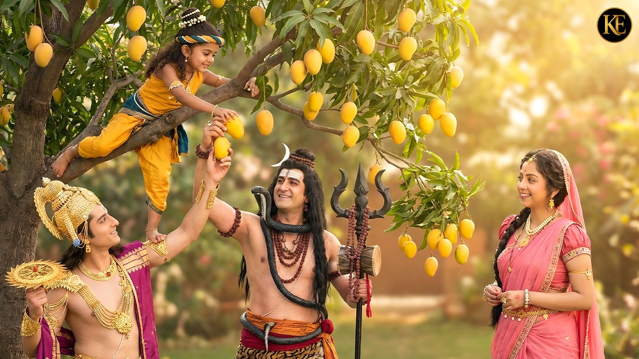 बाल कान्हा ने महादेव और विष्णु भंगवान को खिलाये मीठे आम || यशोमती मईया के नंदलाला || Krishan leela