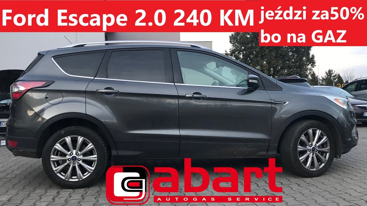 Modny i wygodny Ford Escape 2.0 ecoBoost 240KM zasilany LPG z KME Nevo Sky Direct. Mądrze oszczędza.
