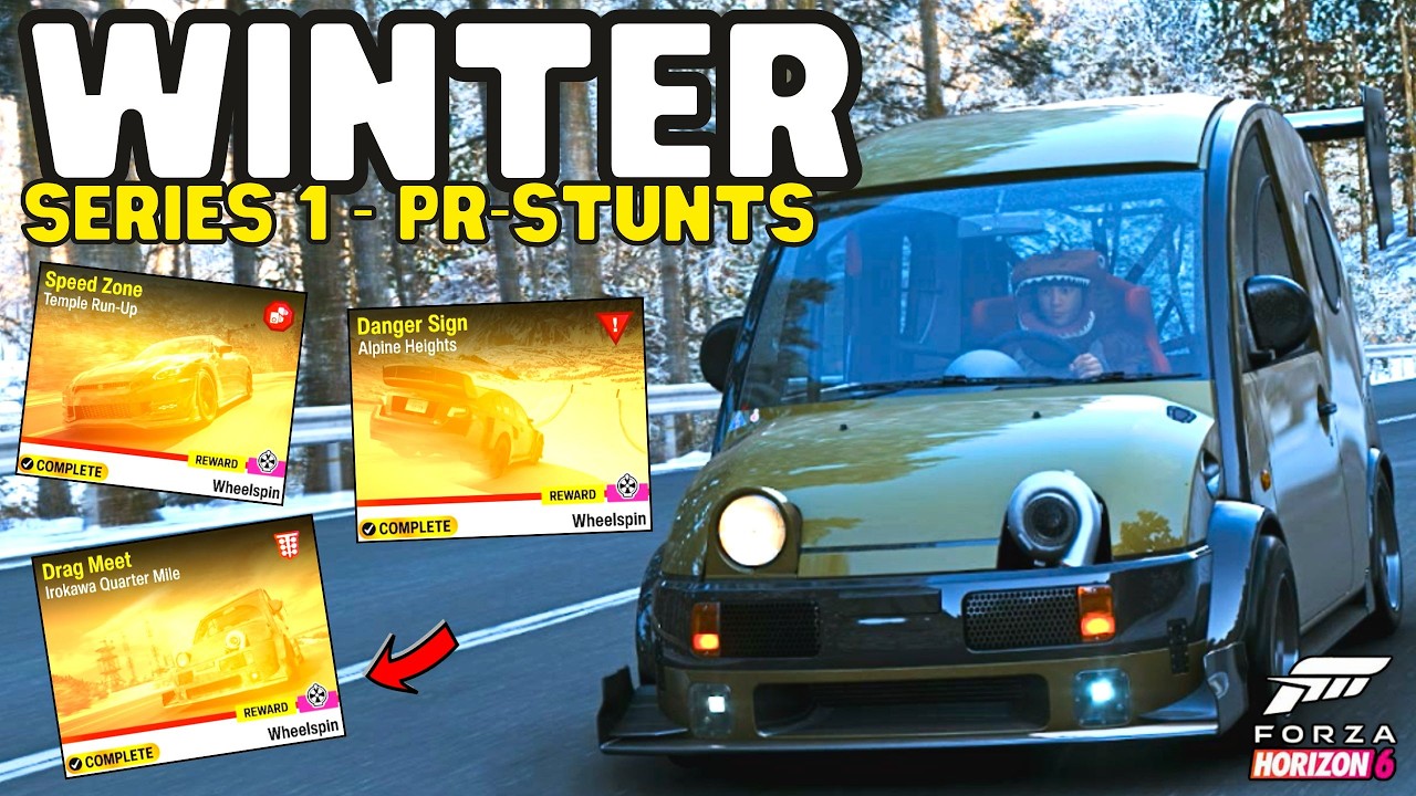 Forza Horizon 6 &mdash; ЛУЧШИЕ машины для выполнения ЗИМНИХ PR-трюков &mdash; Фестивальный плейлист, серия 1