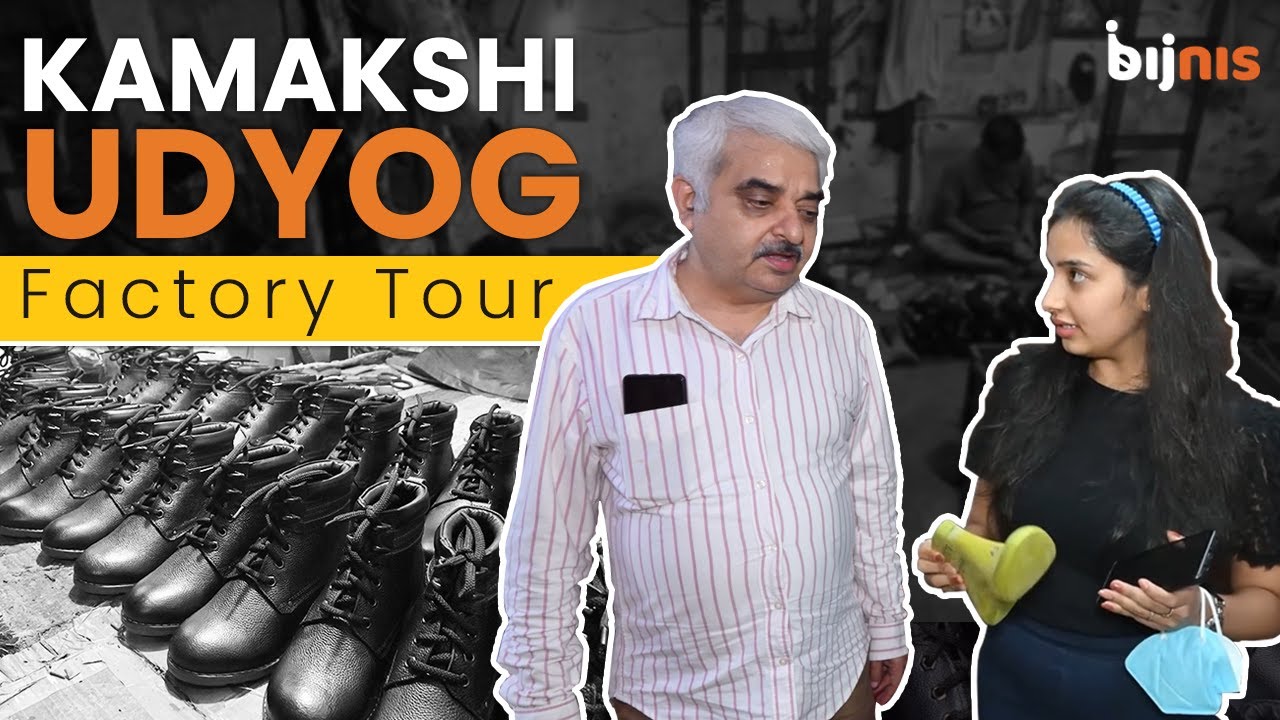 Leather shoes manufacturing in Delhi, India | bijnis Factory Tour | Kamakshi Udyog
