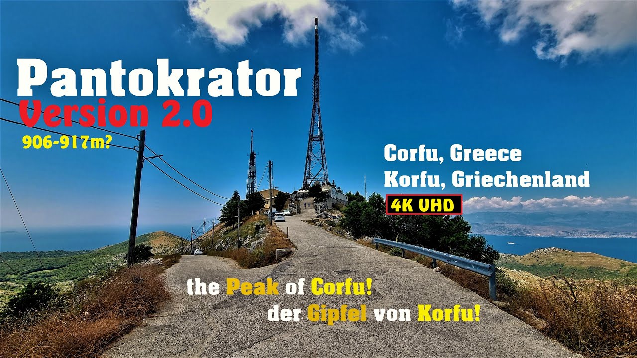 Pantokrator 🇬🇷 (906-917m) Mountain Tour in 4K 😎 Παντοκράτορας ❤️ Corfu, Greece | Korfu, Griechenland