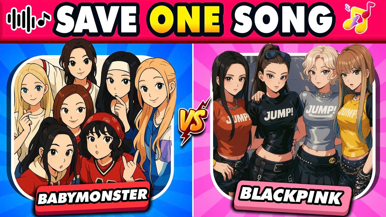СОХРАНИТЕ ОДНУ ПЕСНЮ🖤🩷BLACKPINK против BABYMONSTER❤️🖤| Викторина по K-POP