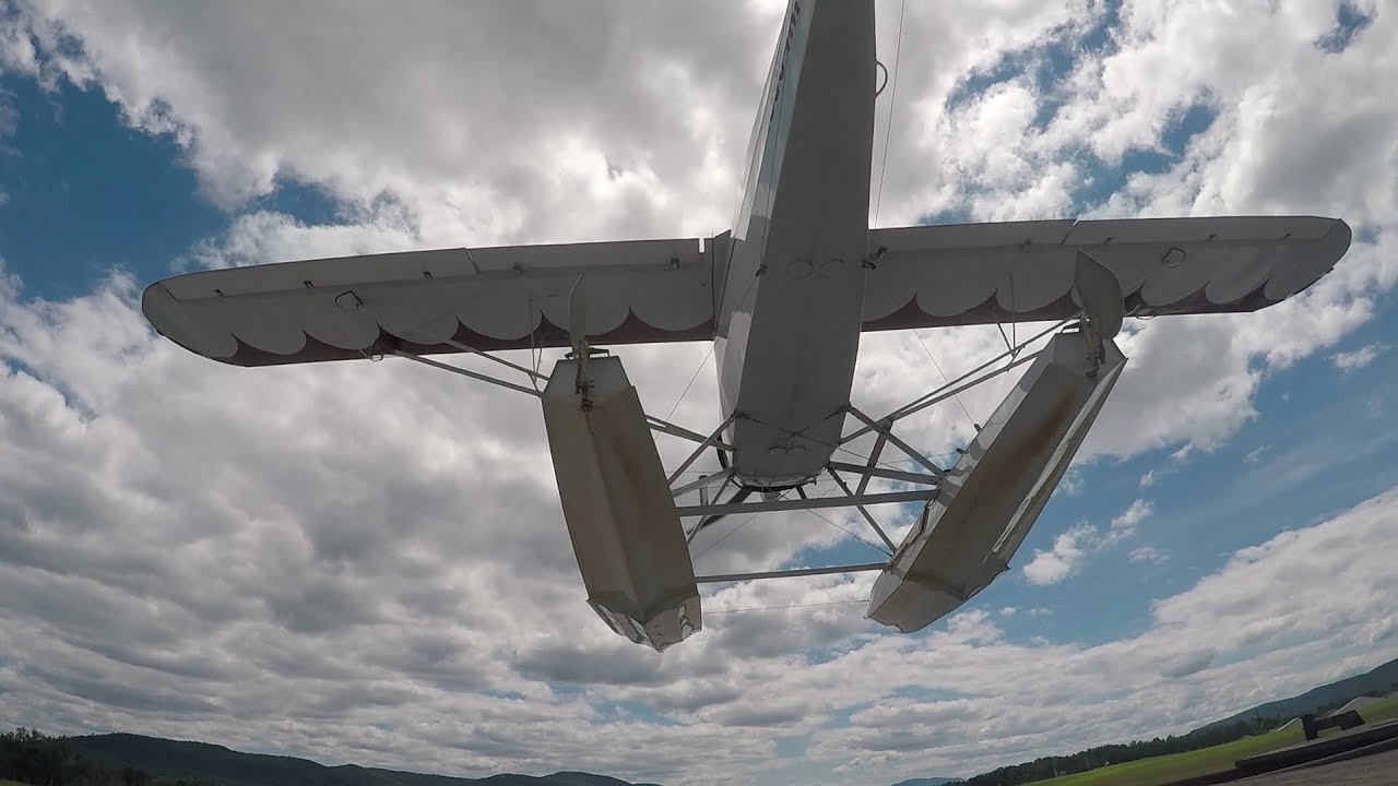 How to Lauch a Sea Plane On Land :: Float Plane Takeoff With GoPro View