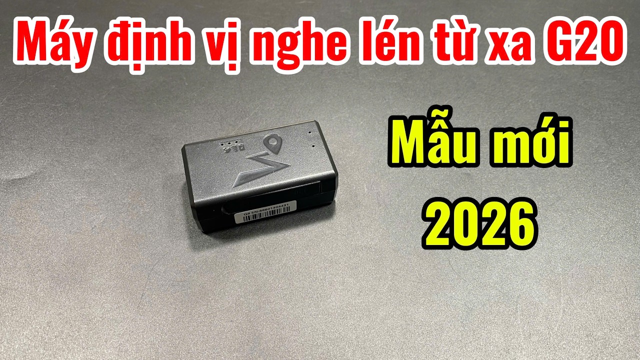 Định Vị Mini Siêu Nhỏ Không Dây G20 GPS Mới Nhất 2026 - Gắn Mọi Nơi - App Tiếng Việt - Định Vị Chuẩn