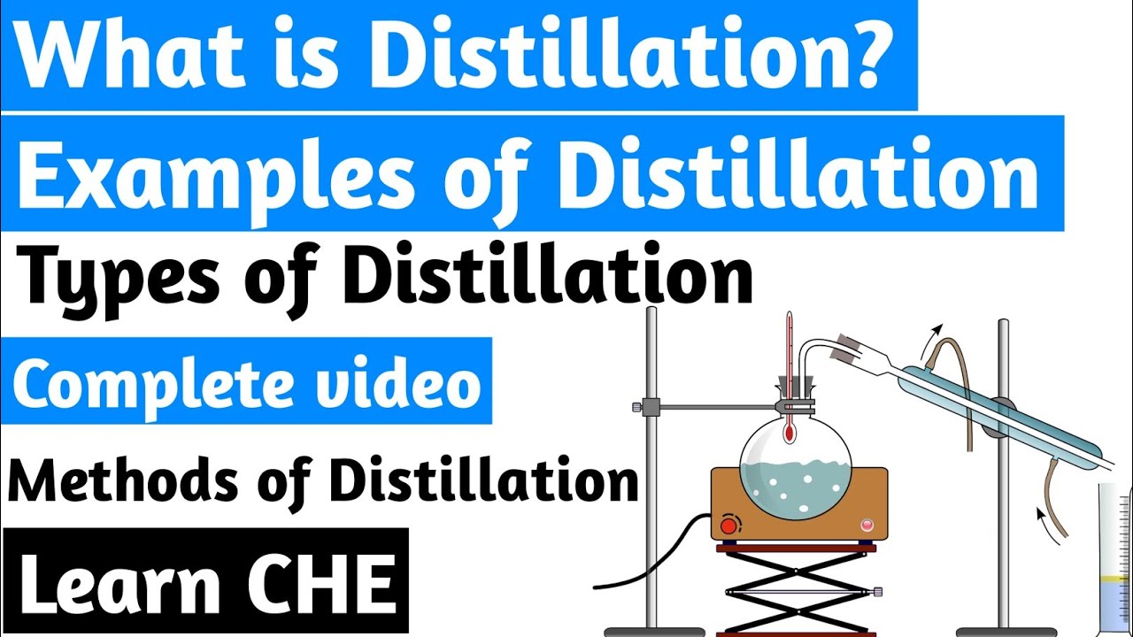 Distillation | Examples of distillation | Types of distillation | Methods of distillation