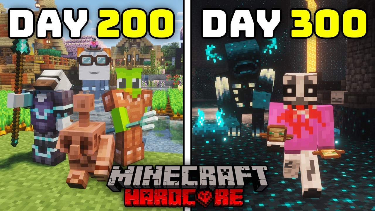 We Played 300 Days of Minecraft Hardcore Multiplayer
