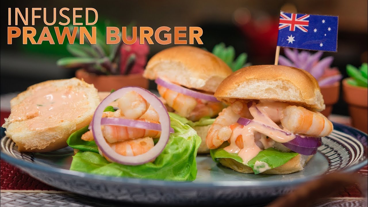 Prawn Burger - Infused Food How To - MagicalButter.com
