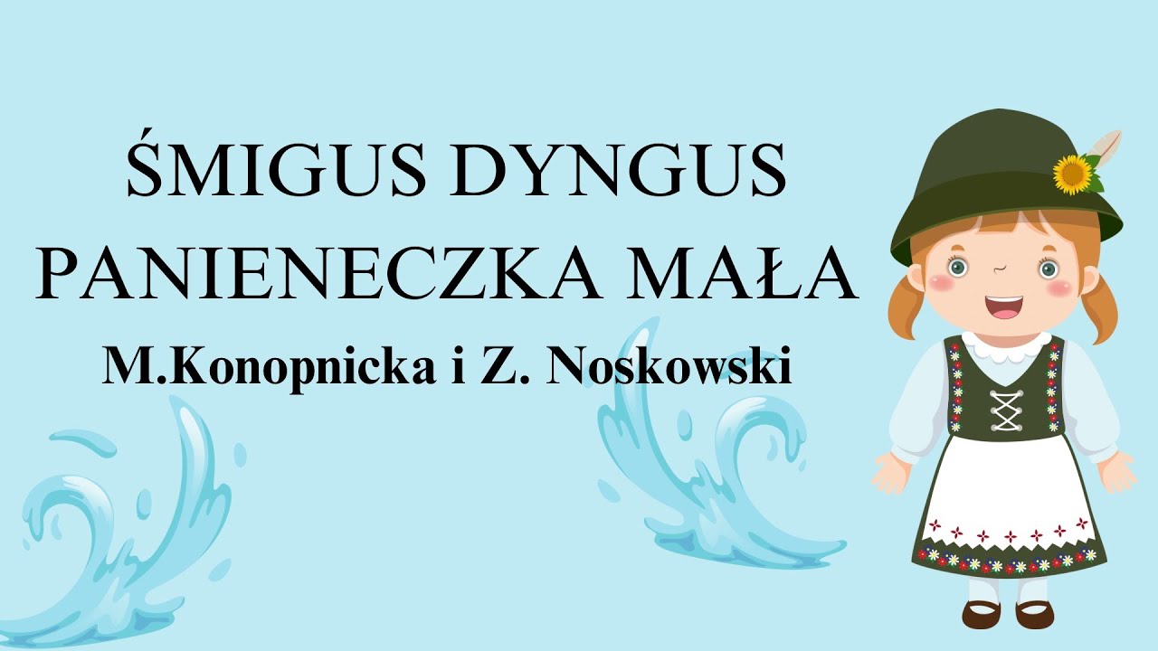 Nr 151. PANIENECZKA MAŁA - ŚMIGUS DYNGUS , animowane piosenki, animacje dla dzieci EDUMUZ