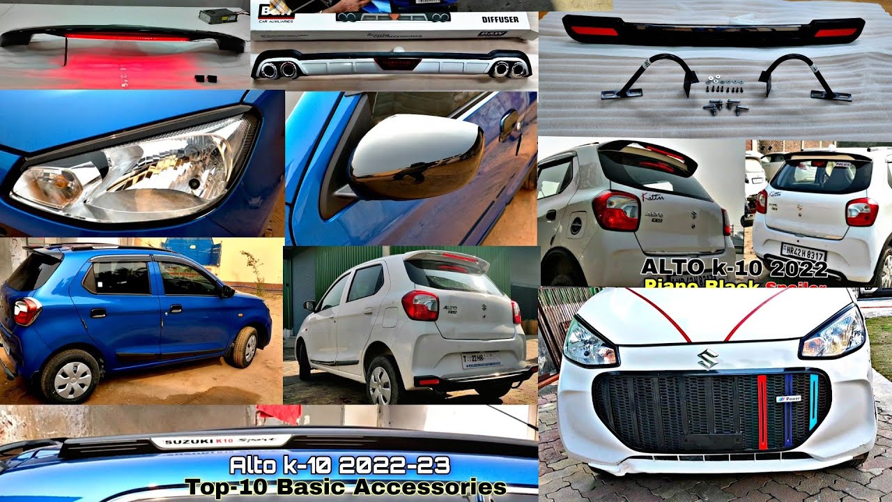 Alto k 10 2022 All Modified Accessories 💥 Top -10 Basic Acc.Full Installation video 📞8368113907