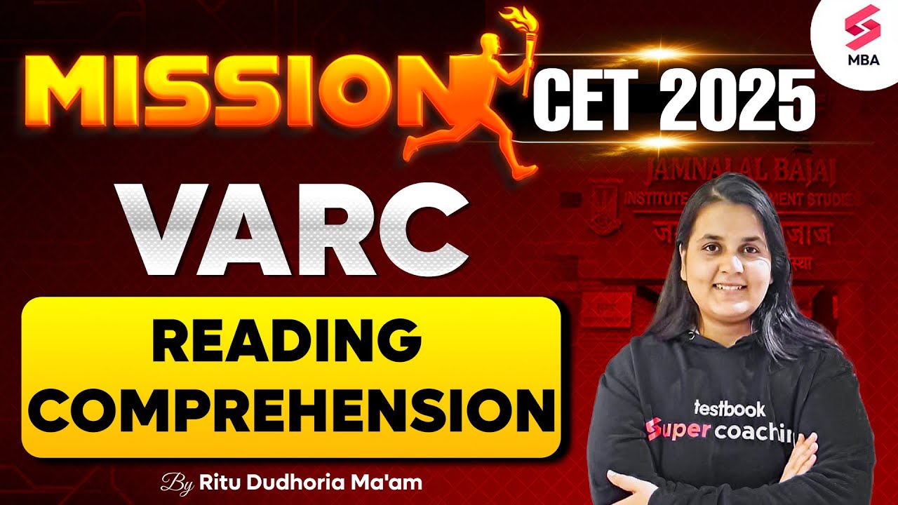 MAH MBA CET 2025 Preparation | MAH MBA CET VARC | Reading Comprehension | Ritu Dudhoria