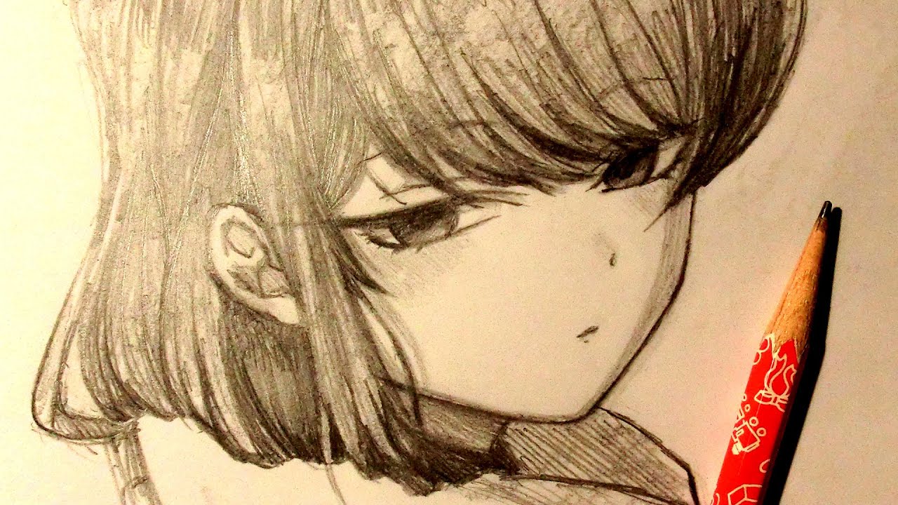 ASMR | Pencil Drawing 174 | Komi (Request)